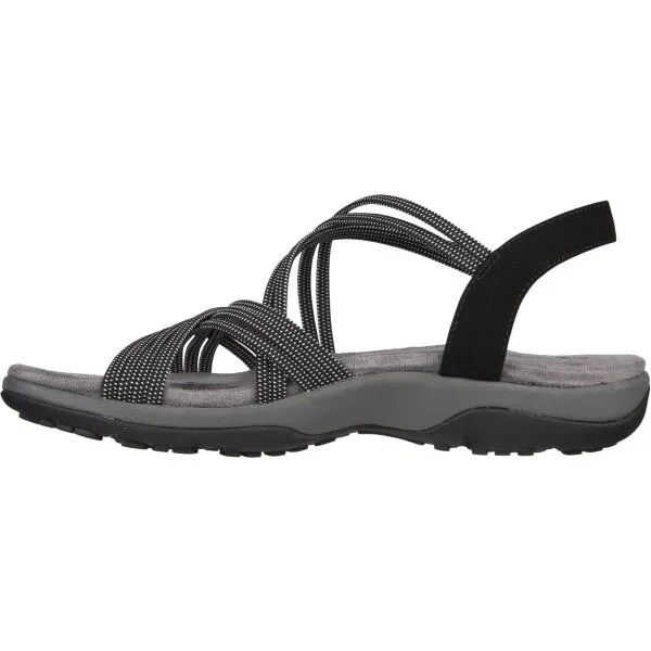 Skechers REGGAE SLIM Dámske sandále, tmavo sivá, veľkosť