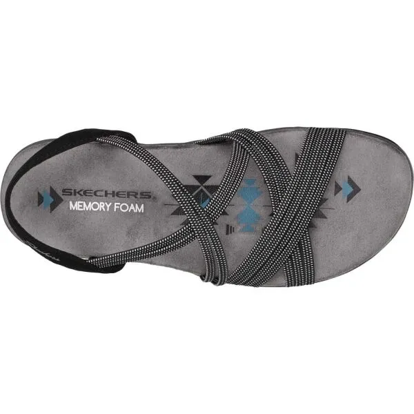 Skechers REGGAE SLIM Dámske sandále, tmavo sivá, veľkosť