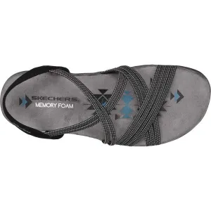 Skechers REGGAE SLIM Dámske sandále, tmavo sivá, veľkosť