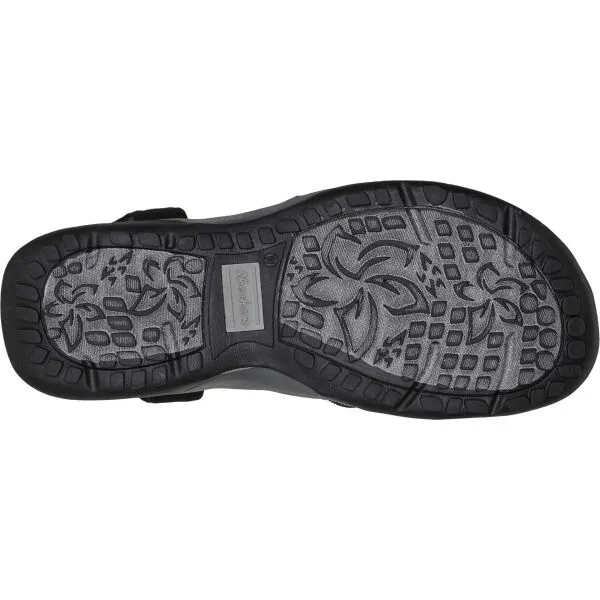 Skechers REGGAE SLIM Dámske sandále, tmavo sivá, veľkosť