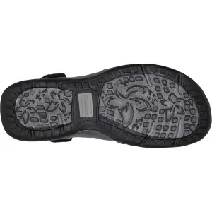 Skechers REGGAE SLIM Dámske sandále, tmavo sivá, veľkosť