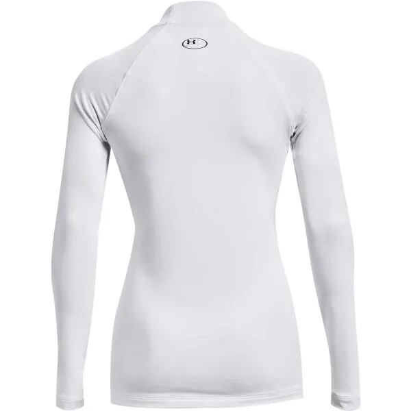 Under Armour AUTHENTICS MOCK NECK Dámske tričko, biela, veľkosť