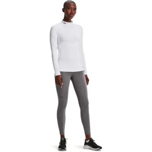 Under Armour AUTHENTICS MOCK NECK Dámske tričko, biela, veľkosť