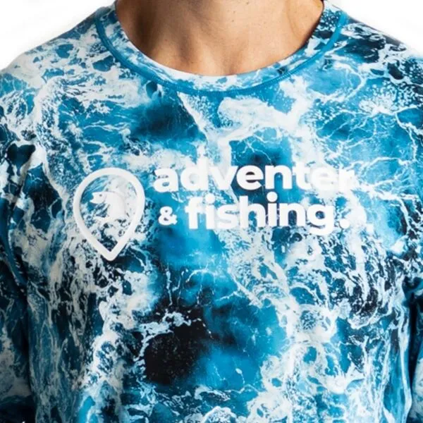 ADVENTER & FISHING UV T-SHIRT Pánske funkčné UV tričko, modrá, veľkosť