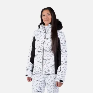 Rossignol W STACI PR PUFFY Dámska lyžiarska bunda, biela, veľkosť