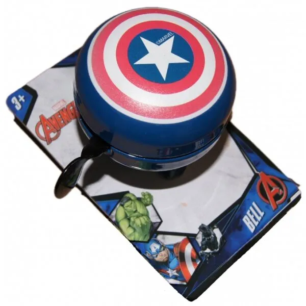 Disney CAPTAIN AMERICA Detský zvonček na bicykel, tmavo modrá, veľkosť