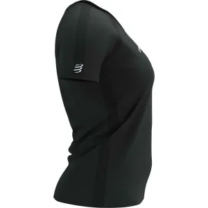 Compressport TRAINING SS LOGO TSHIRT W Dámske tréningové tričko, čierna, veľkosť