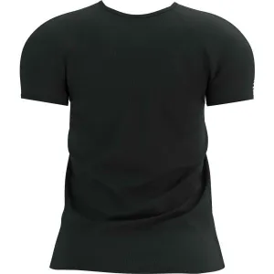 Compressport TRAINING SS LOGO TSHIRT W Dámske tréningové tričko, čierna, veľkosť