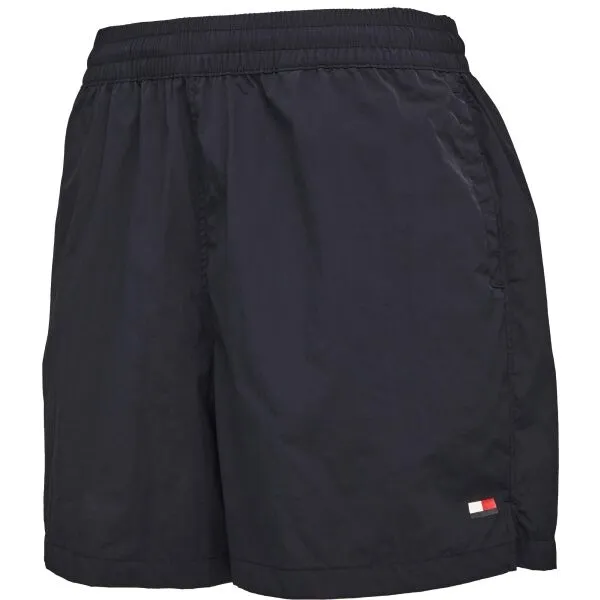 Tommy Hilfiger ESSENTIALS FLAG LOOSE Dámske kraťasy, tmavo modrá, veľkosť