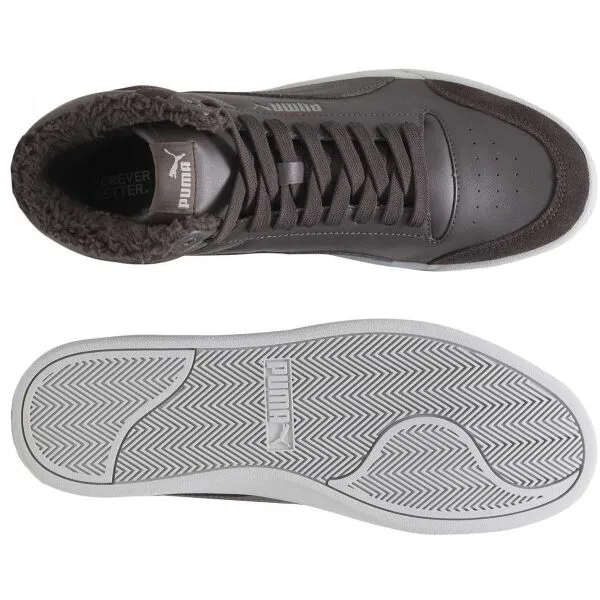 Puma SHUFFLE MID Pánske členkové tenisky, tmavo sivá, veľkosť 42