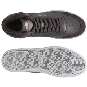 Puma SHUFFLE MID Pánske členkové tenisky, tmavo sivá, veľkosť 42