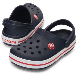 Chlapčenské kroksy (rekreačná obuv) CROCS Crocband Clog Kids navy red