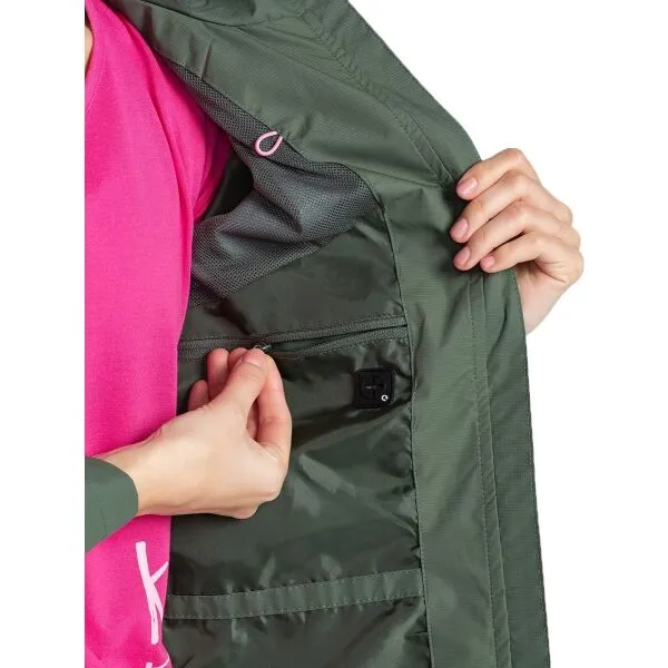KILPI SONNA Dámska outdoorová bunda, tmavo zelená, veľkosť