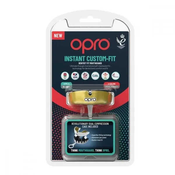 Opro INSTANT CUSTOM FIT Chránič zubov, zlatá, veľkosť UNI