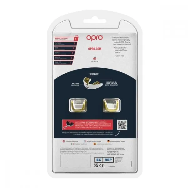 Opro INSTANT CUSTOM FIT Chránič zubov, zlatá, veľkosť UNI