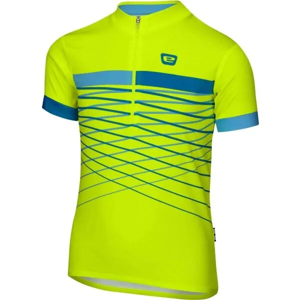 Etape LUCKY Detský cyklistický dres, reflexný neón, veľkosť 152-158
