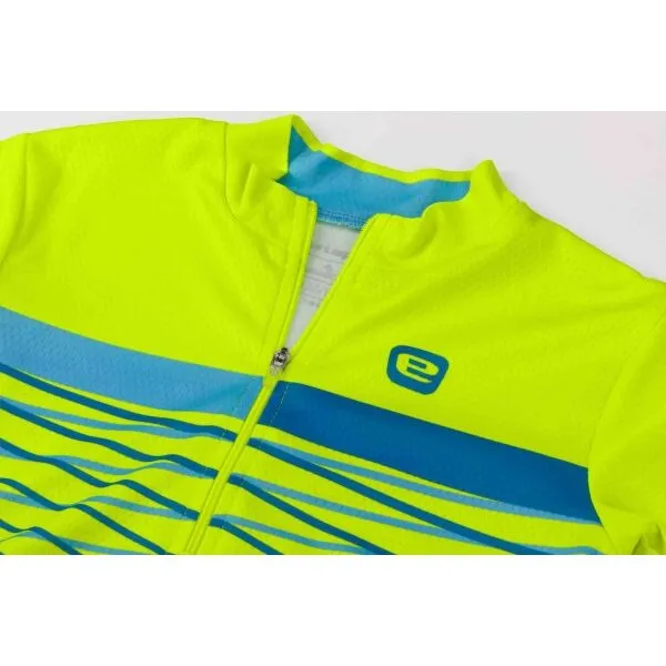 Etape LUCKY Detský cyklistický dres, reflexný neón, veľkosť 152-158