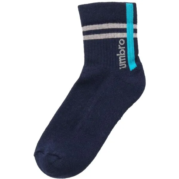 Umbro STRIPED SPORTS SOCKS JNR - 3 PACK Detské  ponožky, tmavo modrá, veľkosť 24-27