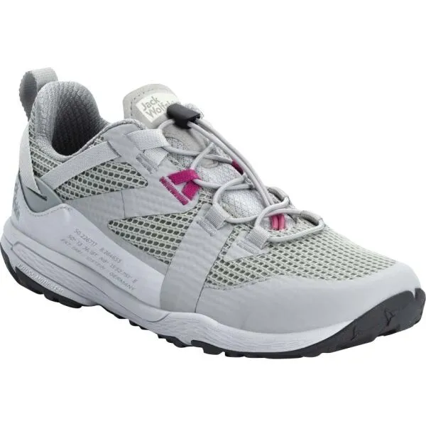 Jack Wolfskin SPIRIT LOW W Dámska treková obuv, sivá, veľkosť