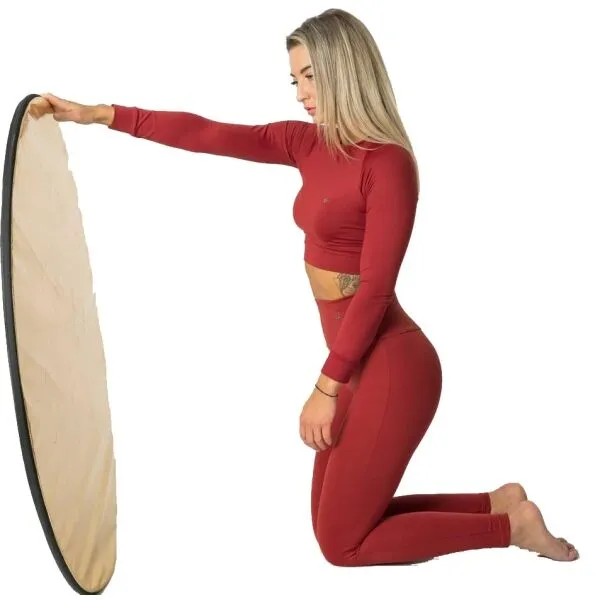 GoldBee Crop-Top BeClassic Brick Red Velikost: L