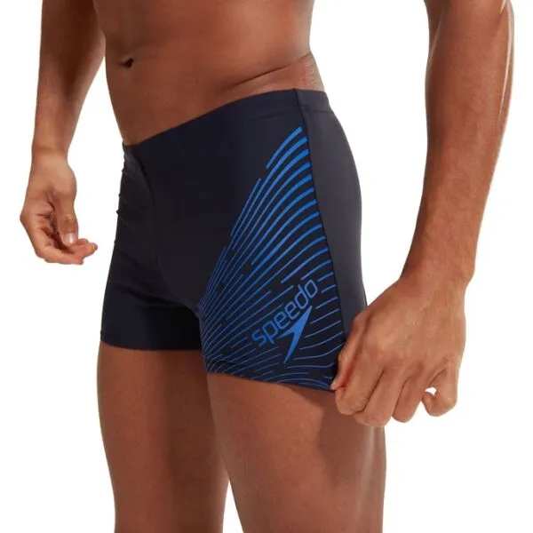 Speedo medley logo aquashort true navy/true cobalt s - uk32