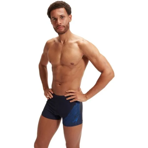 Speedo medley logo aquashort true navy/true cobalt s - uk32