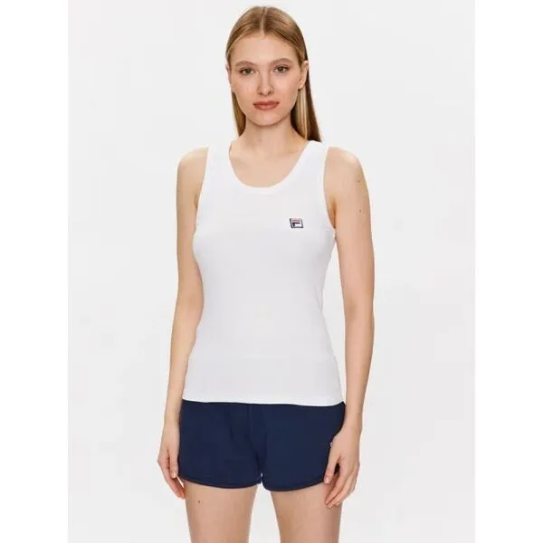 Fila FPS4122  Tank Jersey Rib / Pant French Terry White/Blue L Fitness bielizeň