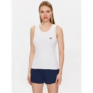 Fila FPS4122  Tank Jersey Rib / Pant French Terry White/Blue L Fitness bielizeň