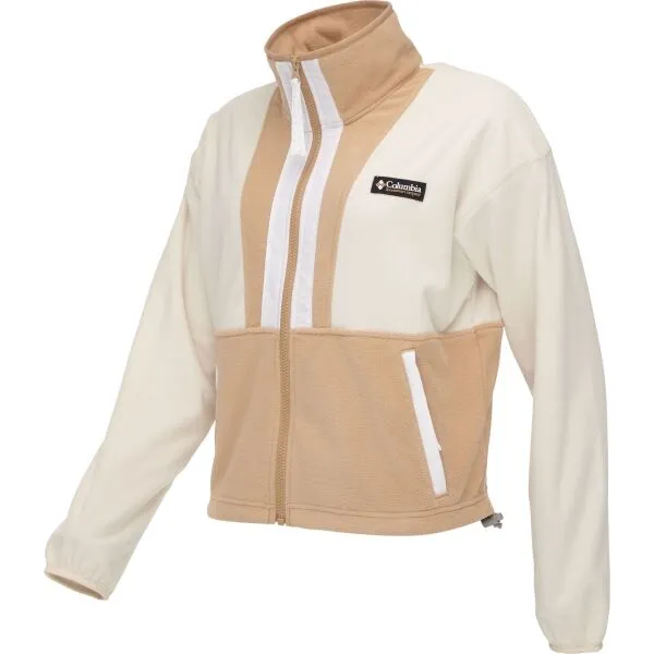 Columbia W BACK BOWL FLEECE Dámska mikina, béžová, veľkosť