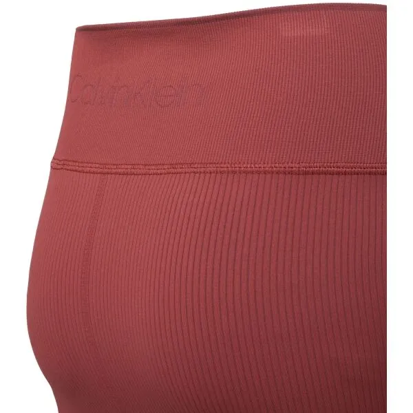 Calvin Klein TRAINING SEAMLESS LEGGINGS (7/8) Dámske tréningové legíny, červená, veľkosť
