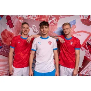 Puma FACR HOME JERSEY REPLICA Pánska replika futbalového dresu, červená, veľkosť