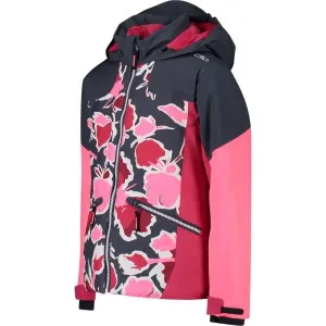 CMP KID G JACKET FIX HOOD Dievčenská lyžiarska bunda, ružová, veľkosť
