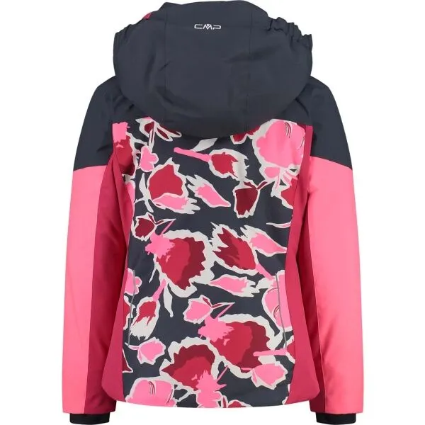CMP KID G JACKET FIX HOOD Dievčenská lyžiarska bunda, ružová, veľkosť
