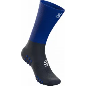 Bežecké ponožky Compressport Mid Compression Socks - blue lolite