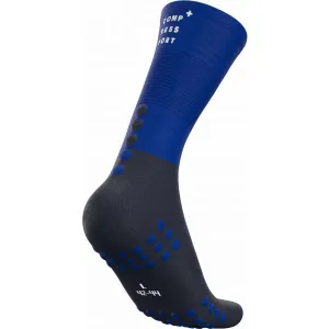 Bežecké ponožky Compressport Mid Compression Socks - blue lolite