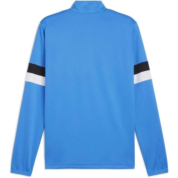 Puma TEAMRISE 1/4 ZIP TOP Pánska mikina na zips, modrá, veľkosť