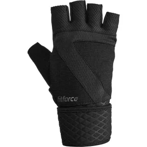 Fitforce NAAG Fitness rukavice, čierna, veľkosť