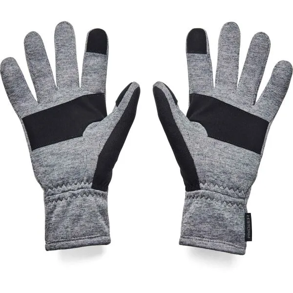 Under Armour STORM FLEECE GLOVES Pánske rukavice, sivá, veľkosť S