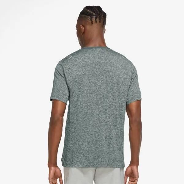 Nike DF RISE 365 SS Pánske bežecké tričko, zelená, veľkosť