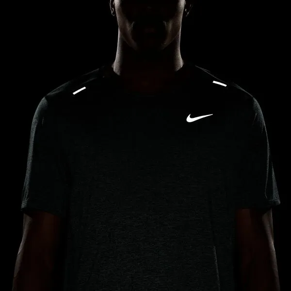 Nike DF RISE 365 SS Pánske bežecké tričko, zelená, veľkosť