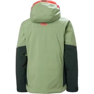 Helly Hansen JR JEWEL JACKET Dievčenská lyžiarska bunda, zelená, veľkosť 10Y
