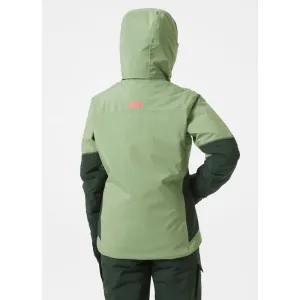 Helly Hansen JR JEWEL JACKET Dievčenská lyžiarska bunda, zelená, veľkosť 10Y