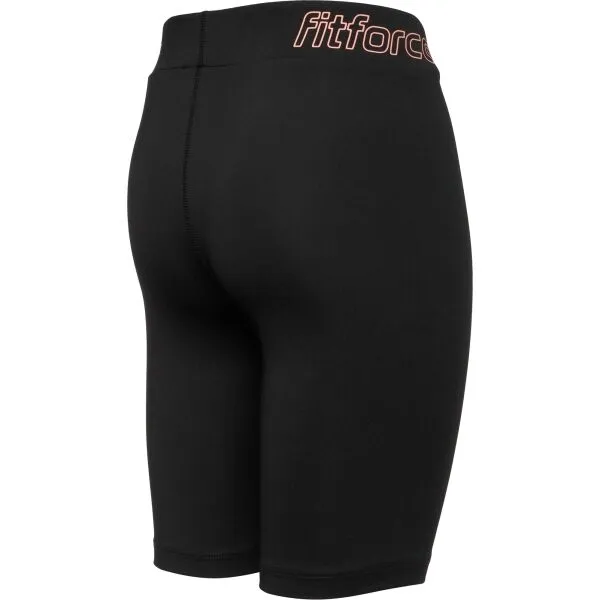 Fitforce MARGA Dievčenské fitness šortky, čierna, veľkosť 116-122