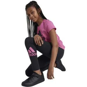 adidas ESSENTIALS BIG LOGO LEGGINGS Dievčenské legíny, čierna, veľkosť