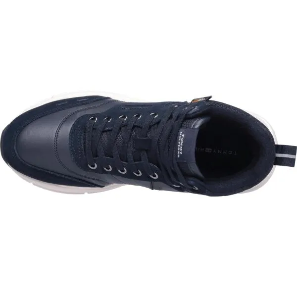 Tommy Hilfiger MRUNNER CORDURA LEATHER Pánska voľnočasová obuv, tmavo modrá, veľkosť