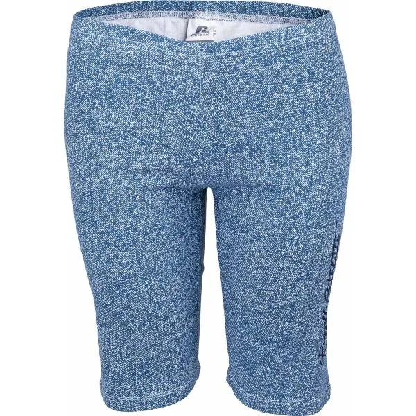 Russell Athletic BIKE PRINT JEANS Dámske šortky, modrá, veľkosť