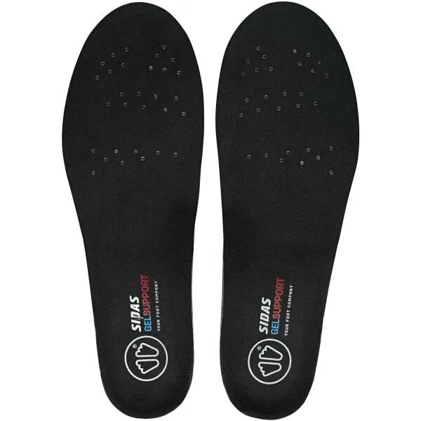 Sidas CUSHIONING GEL SUPPORT V2 Gélové vložky do obuvi, čierna, veľkosť 39-41