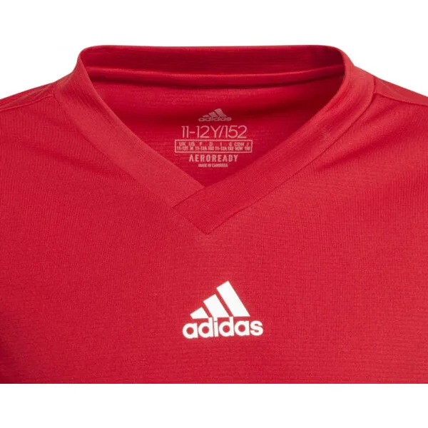 adidas TEAM BASE TEE Y Juniorské futbalové tričko, červená, veľkosť