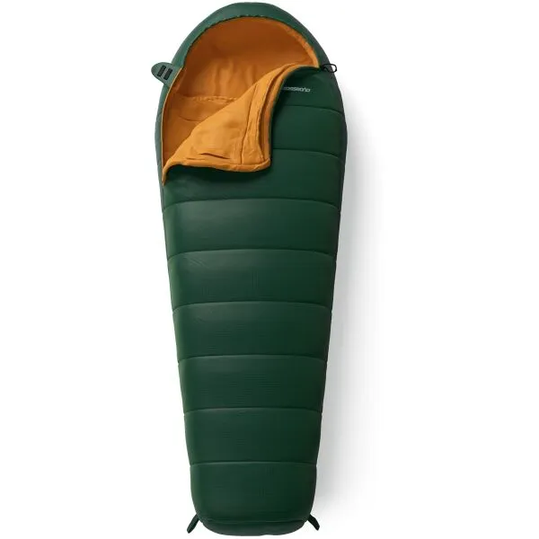 Crossroad DARNLEY 220 Spací vak, tmavo zelená, veľkosť 220 cm - ľavy zips
