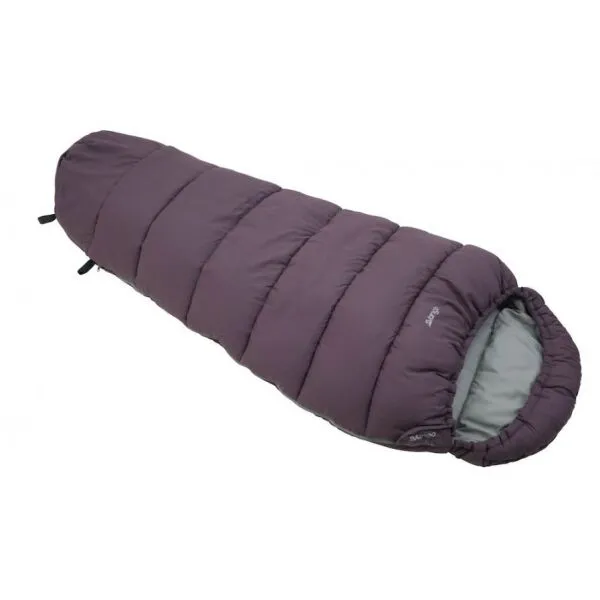 Vango KANTO JUNIOR Spací vak, fialová, veľkosť 160 cm - ľavý zips